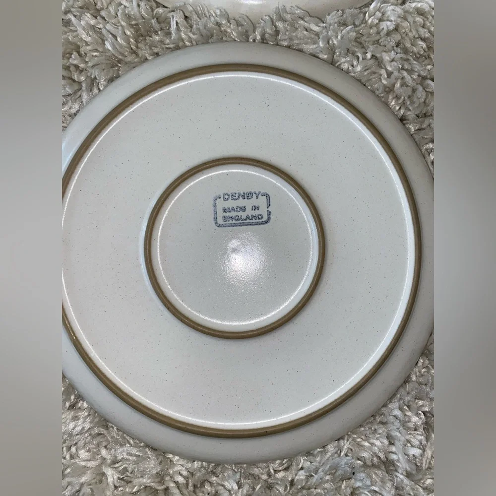 Denby Langley Troubadour Salad Plate Stoneware Pottery set of 4 - Picture 7 of 8